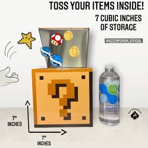 Retro Super Mario mystery box storage tin